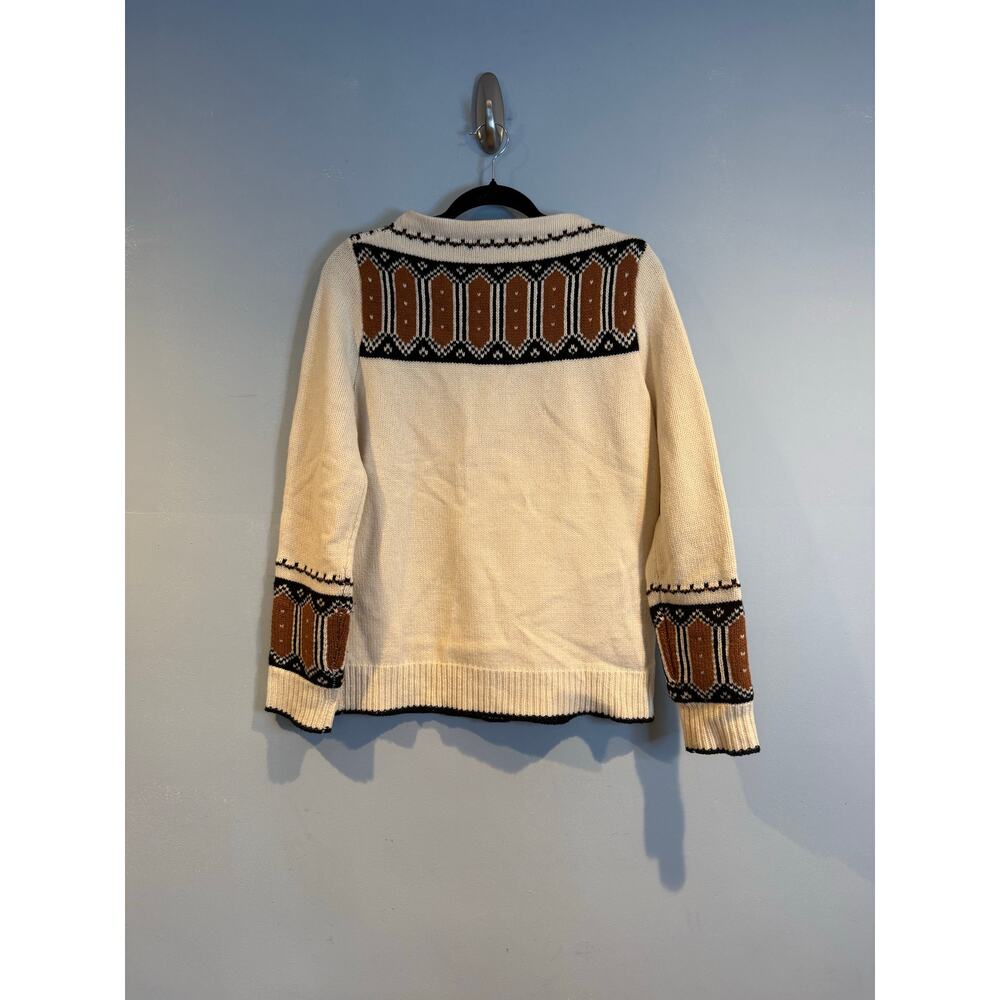 Madewell 100% Merino Wool Fair Isle Knit Sweater Size Medium